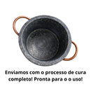 Panela de Pressão em Pedra Sabão Curada Pronta para o Uso